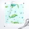 Ocean Turtles Green Blue Watercolor Turtle Nursery Bubbles Boy Girl Whimsical Custom Printed Fabric by Spoonflower Various Fabrics by the Yard or Fat Quarter